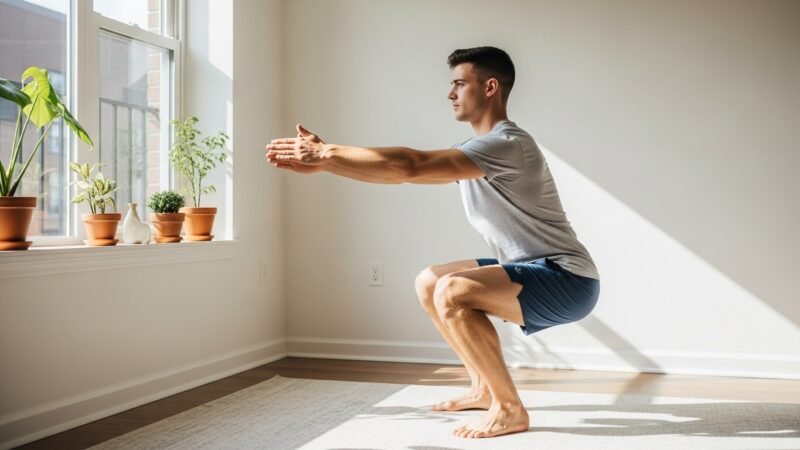 Treino funcional em casa sem equipamentos