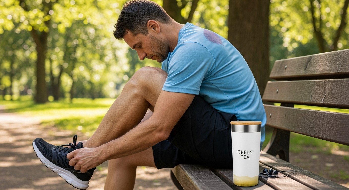 Benefícios do chá verde para energia e foco no treino